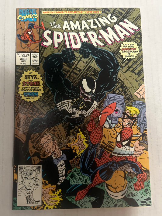 The Amazing Spider-Man by Marvel Comics Group "America's Favorite Non-Mutant Super Hero!" #333 Comic Group