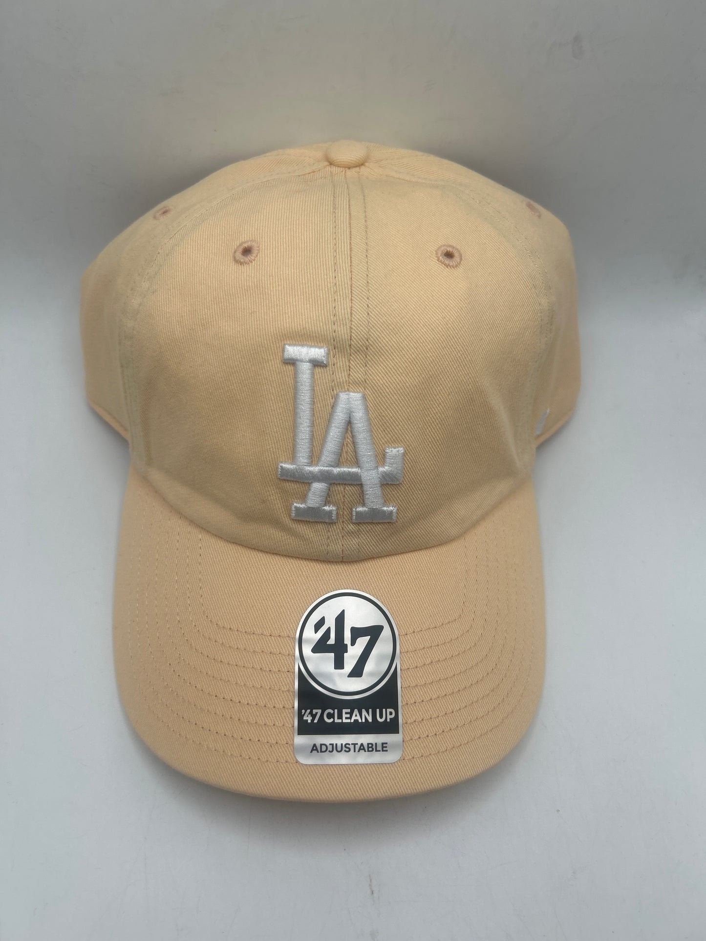 Los Angeles Dodgers MLB 47Clean Up Camel/White Adjustable Hat