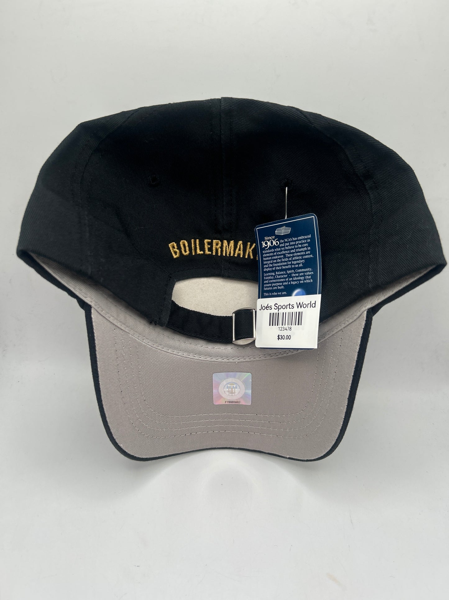 Purdue Boilmakers UCAA Collegiate Officially Licensed Adjustable Metal Strap Hat