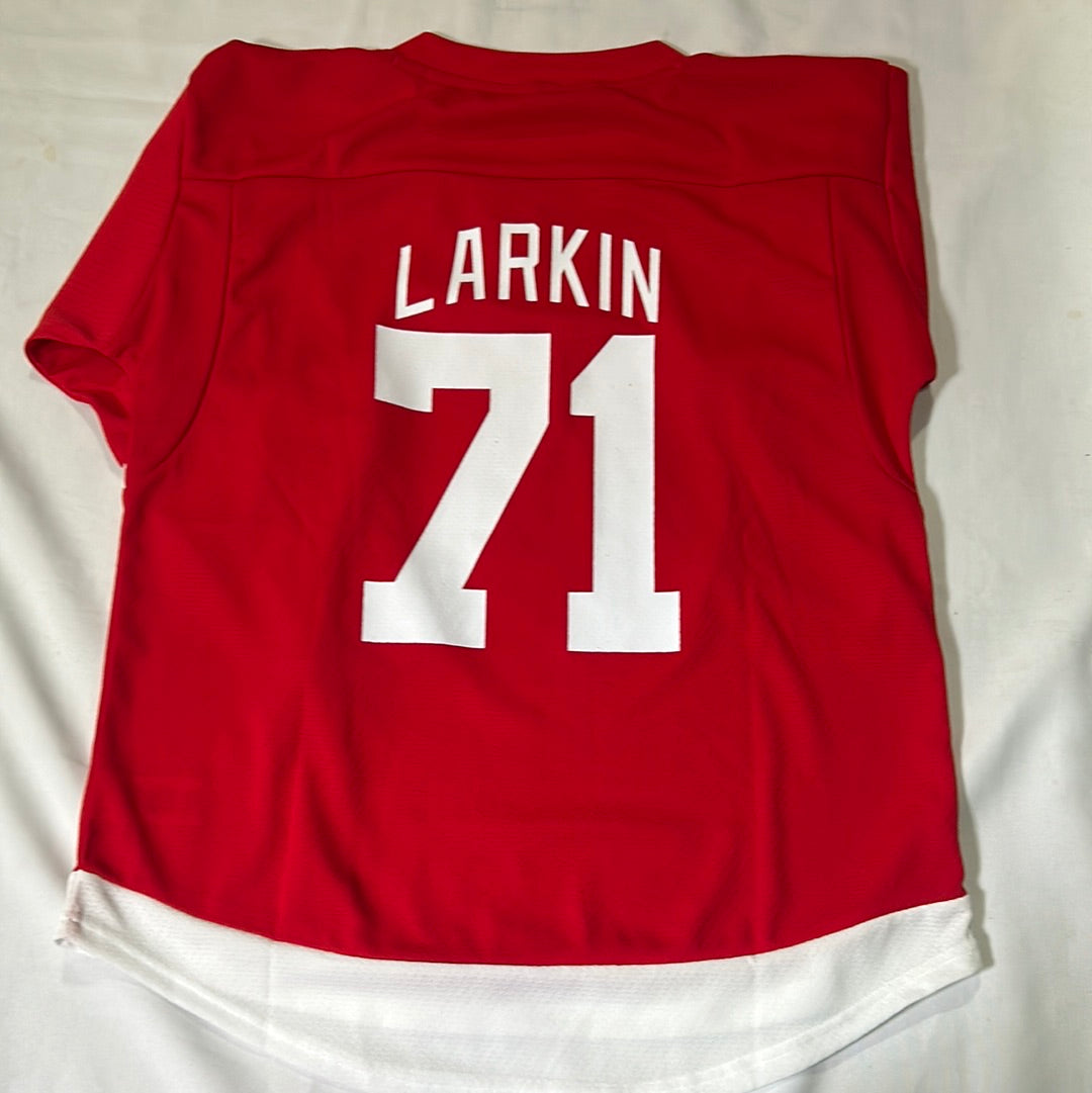 Detroit Red Wings NHL #71 Larkin Officially Licensed Home Replica Youth Jersey