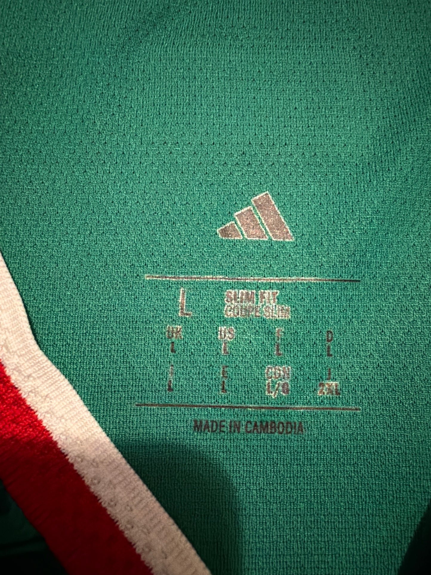Mexico Adidas Soccer World Cup Authentic Long sleeve Men Jersey
