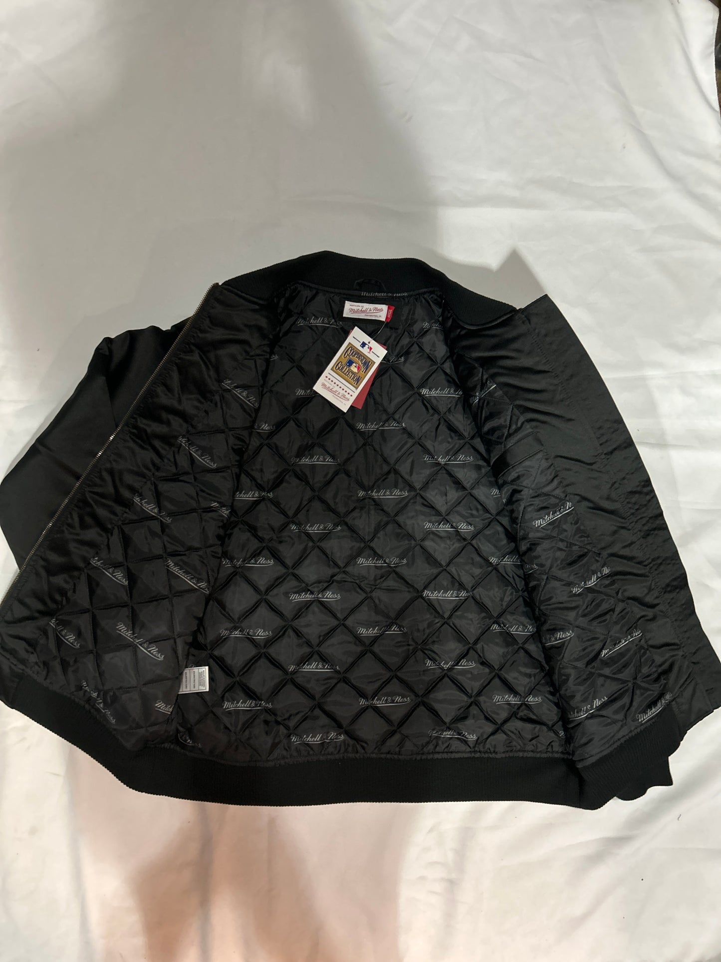 Los Angeles Dodgers MLB Mitchell & Ness Cooperstown Collection Satin Men Jacket Black