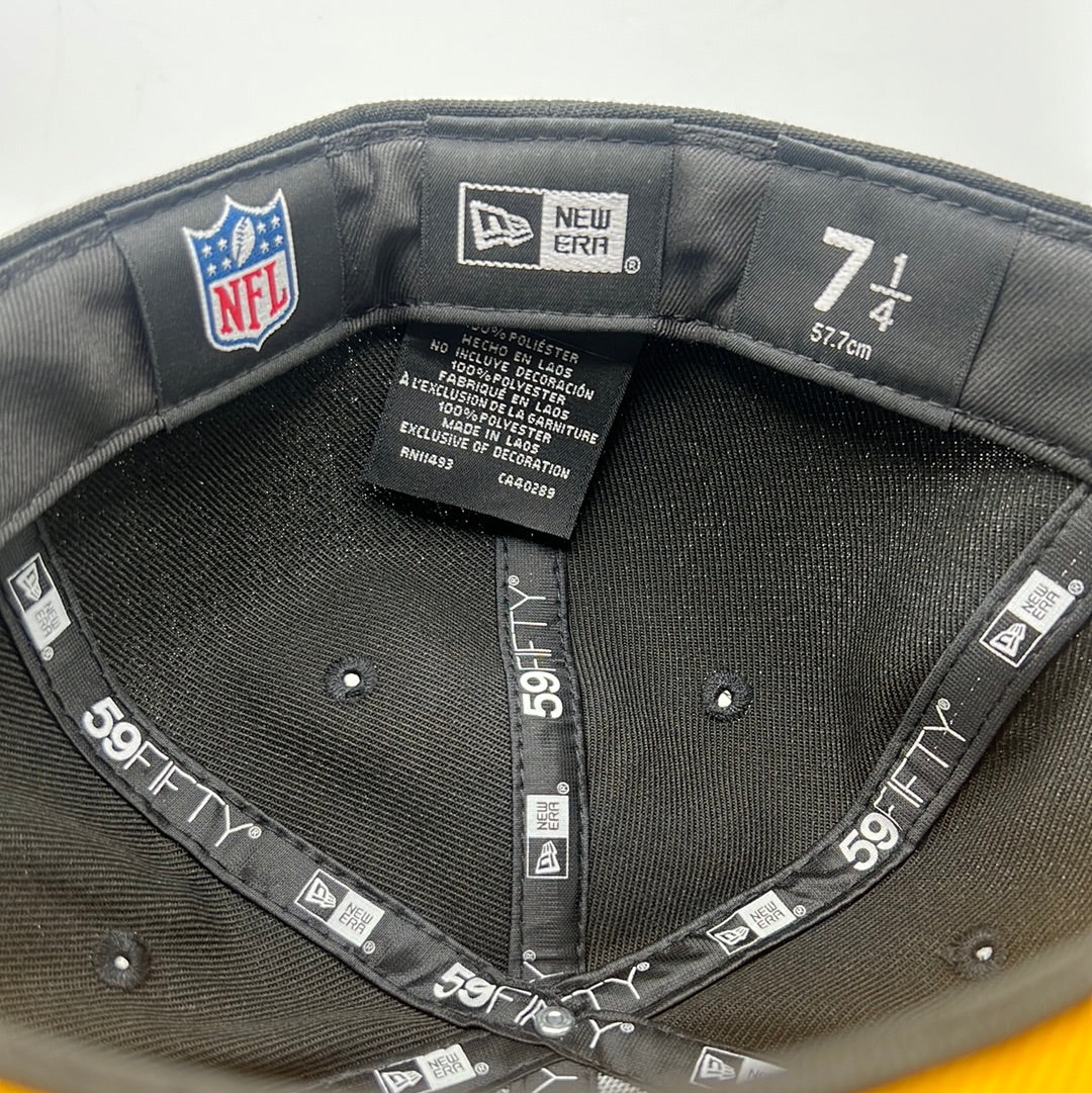 Pittsburgh Steelers NFL New Era 59Fifty Triple Outline “80 Seasons 1933-2012” Side Patch Fitted Hat