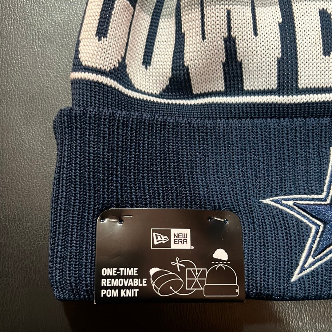 Dallas Cowboys NFL New Era Knit Pom Beanie