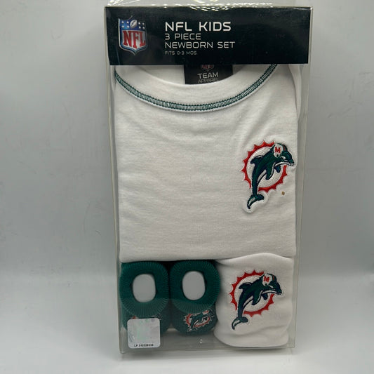 Miami Dolphins NFL Kids 3 PC Newborn Set