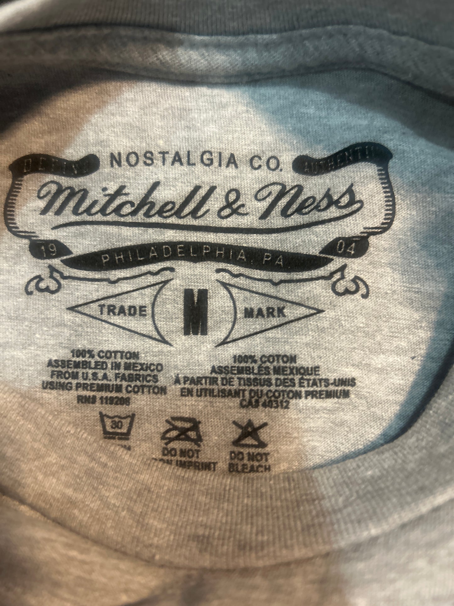 Los Angeles Dodgers MLB Mitchell & Ness World Series Champions 2024 Grey Heather Men T-Shirt