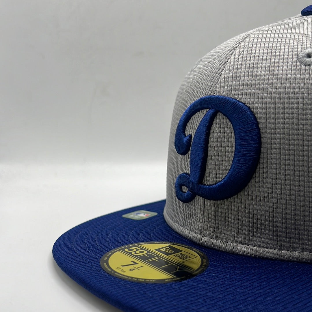 Los Angeles Dodgers MLB 2024 Batting  Practice New Era 59Fifty Grey Fitted Hat