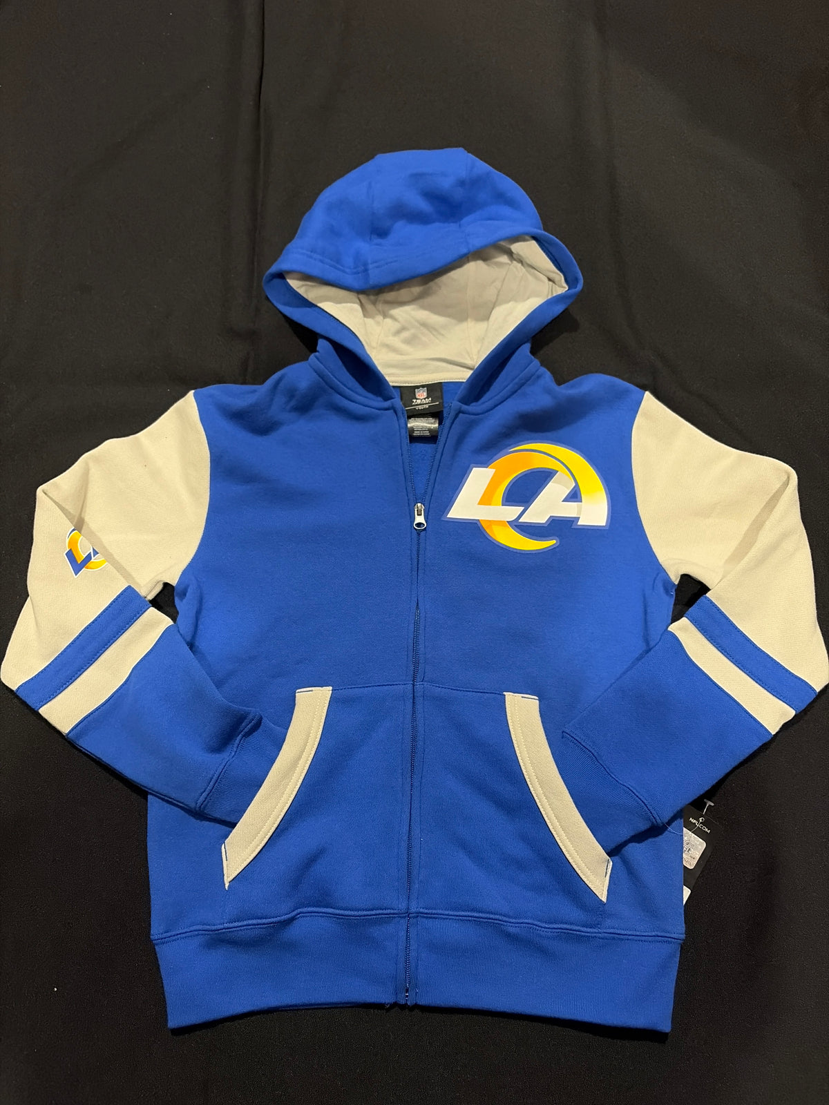 Los Angeles Rams NFL ZIP Up Hoodie Youth Size