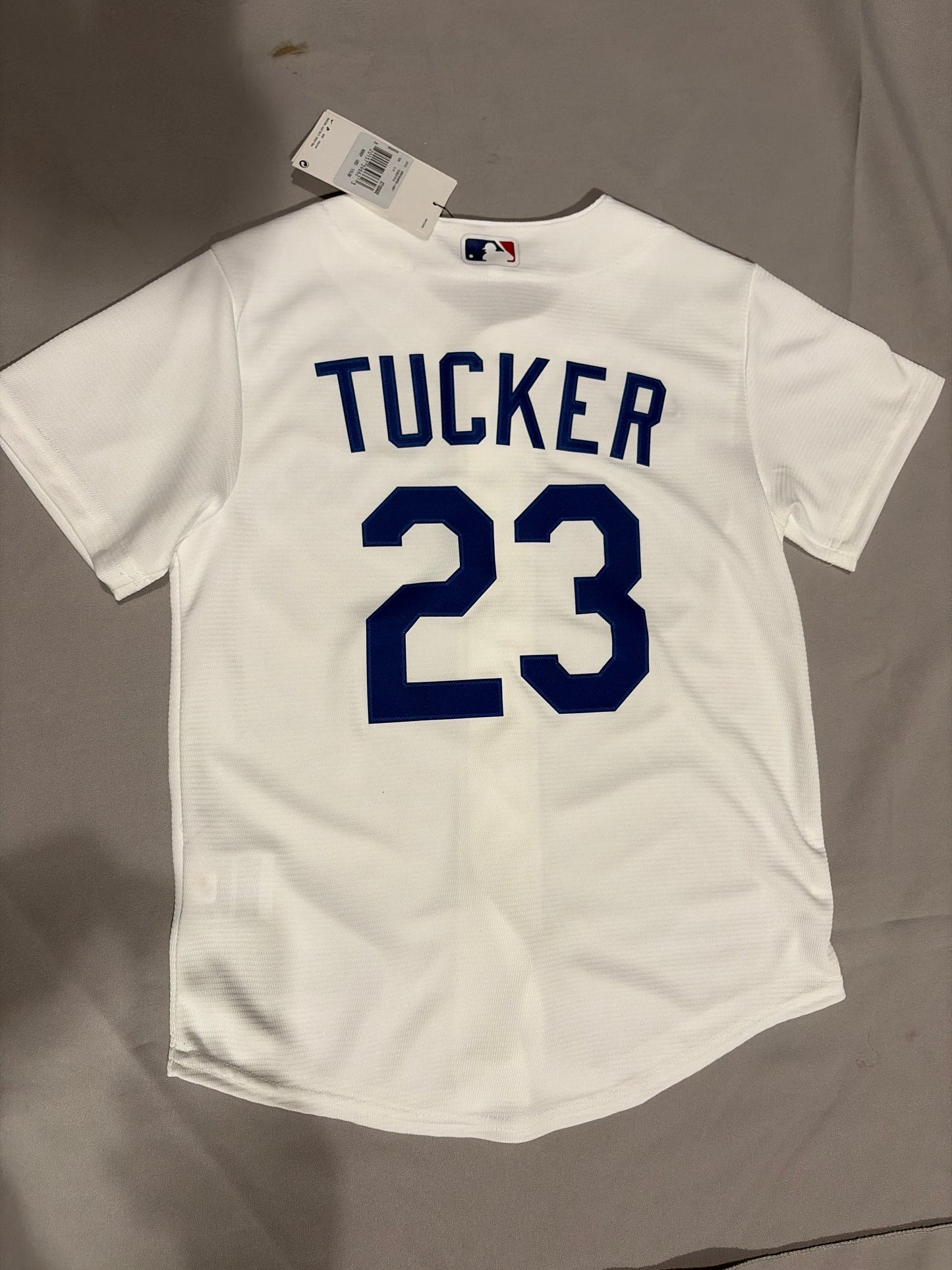 Los Angeles Dodgers MLB Nike Genuine Merchandise #23 TUCKER Youth White Home Jersey