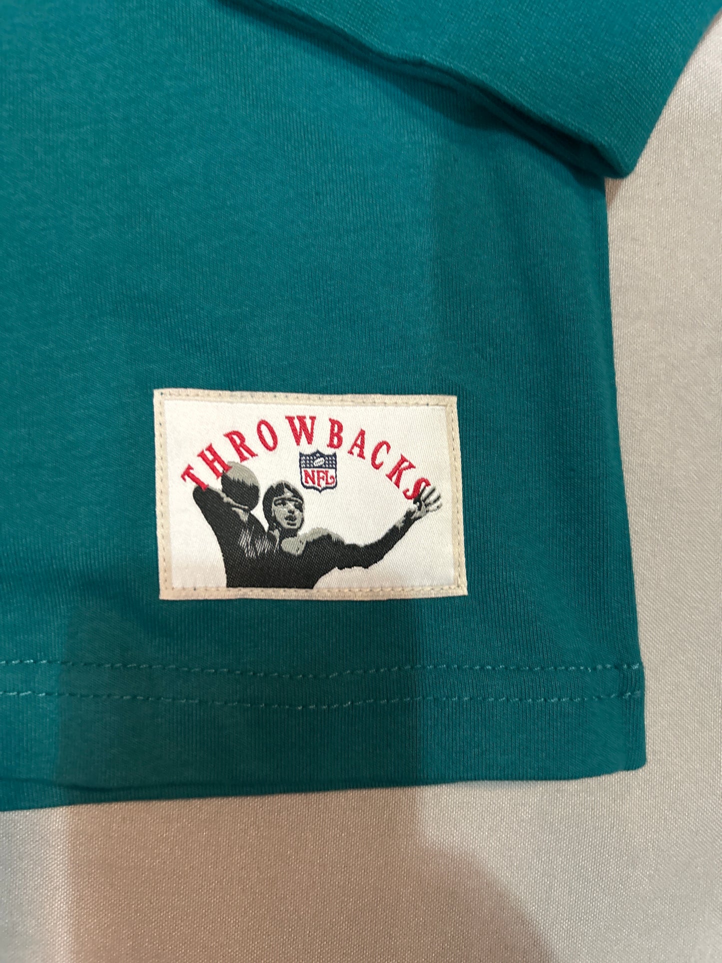 Philadelphia Dolphins NFL Mitchell & Ness Throwbacks All Over LS Mens Vintage Tee