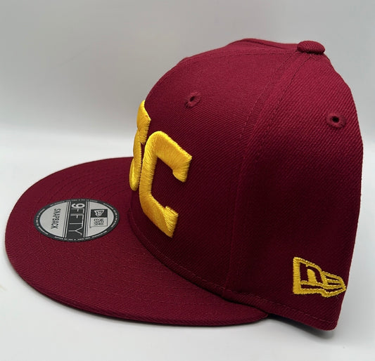 USC Trojans New Era  59Fifty Cardinal and Gold Letting Snapback