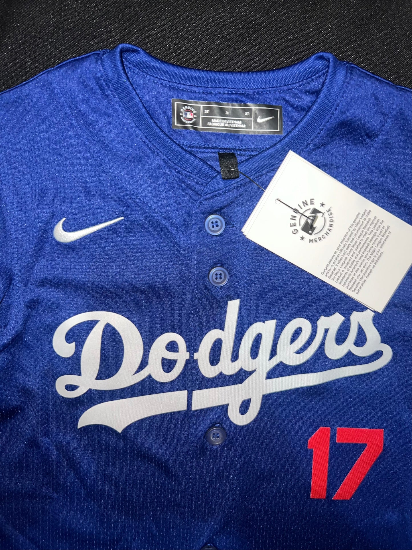 Los Angeles Dodgers MLB Nike Genuine Merchandise Toddler Royal Blue Jersey