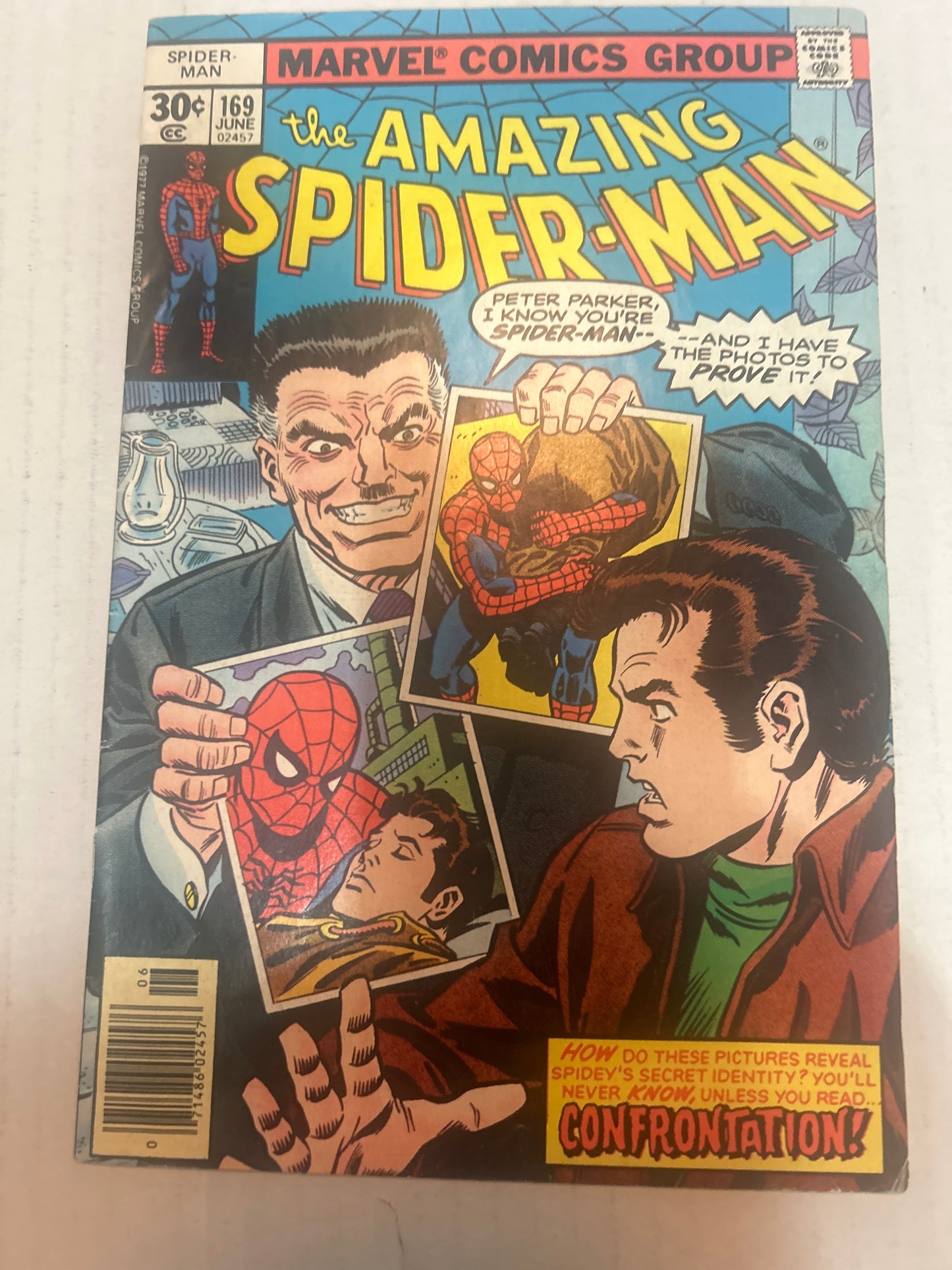 The Amazing Spider-Man by Marvel Comics Group "Confrontation!' #169 Comic Book