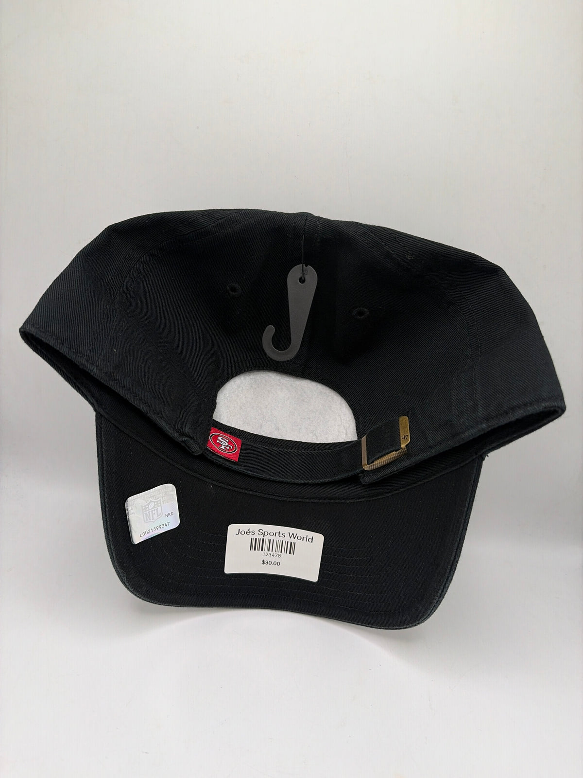 San Francisco 49ers NFL 47CleanUp Black/Red Adjustable Hat