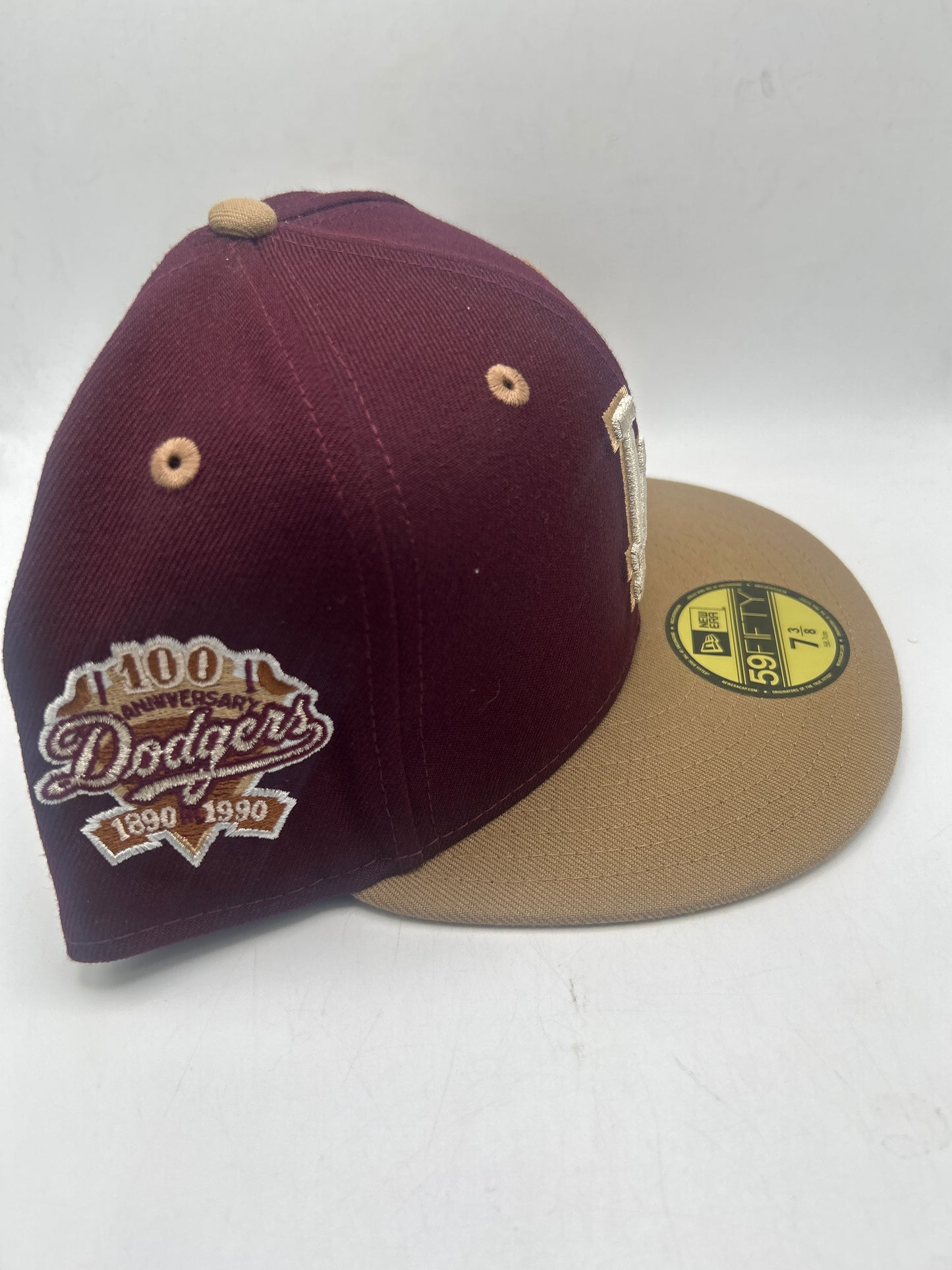 Los Angeles Dodgers MLB Cooperstown Collection New Era 59Fifty 100 Anniversary 1890-1990 Fitted Hat