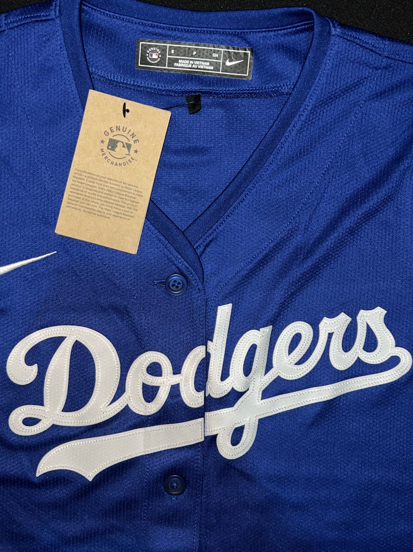 Los Angeles Dodgers MLB Nike Genuine Merchandise Royal Blue Women Jersey