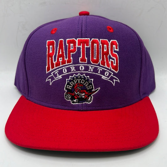 Vintage Toronto Raptors NBA Logo Spell Out Adidas Snapback Hat