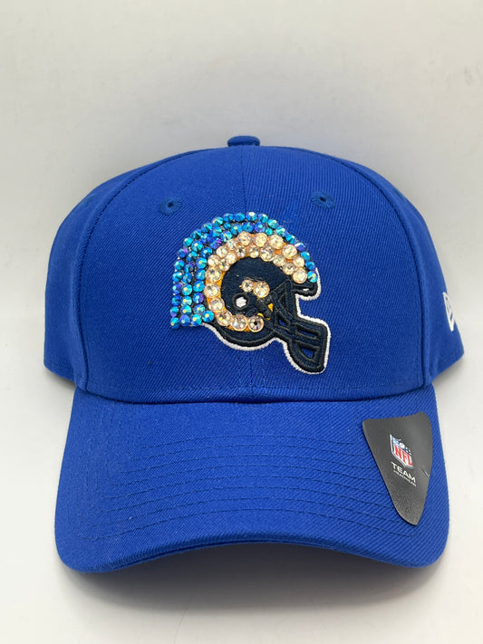 Los Angeles Rams NFL New Era 9Forty Logo Bedazzle Adjustable Hat