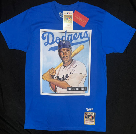 Los Angeles Dodgers MLB Collectors Collection Jackie Robinson Mitchell and Ness Cooperstown Collection T-Shirt