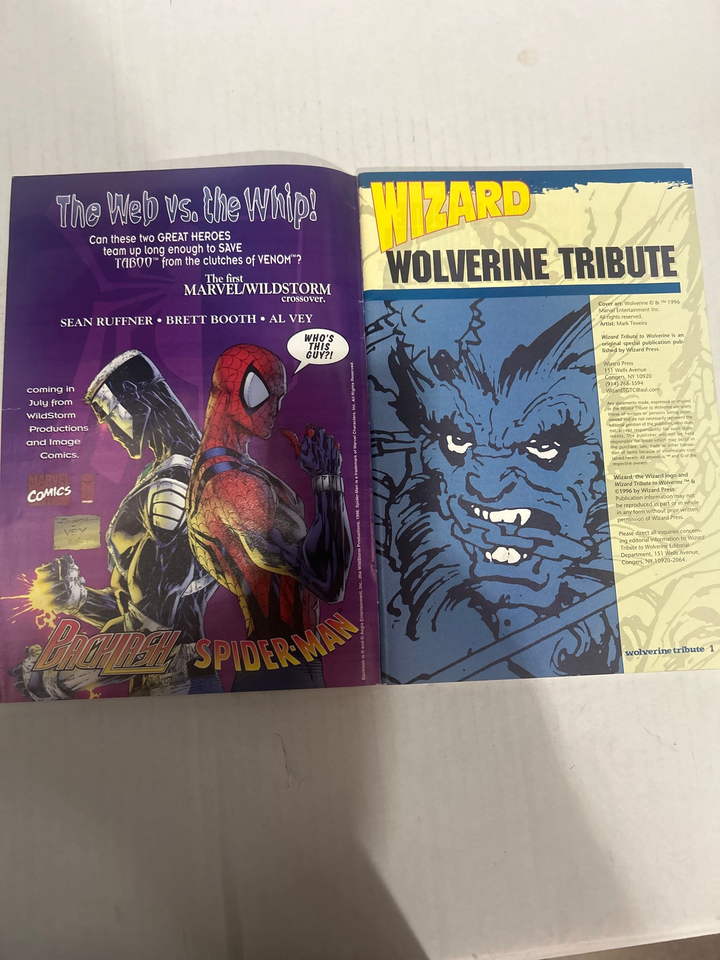 Wizard Tribute Edition Wolverine A Wizard Special Publication Comics Book with Authentic Poster