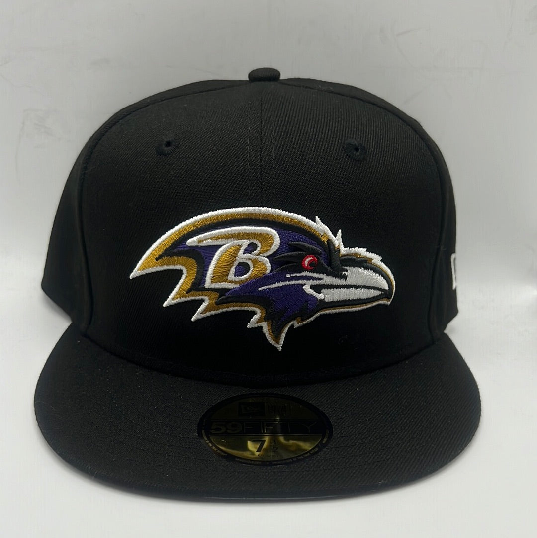 Baltimore Ravens NFL New Era 59Fifty Black Fitted Hat