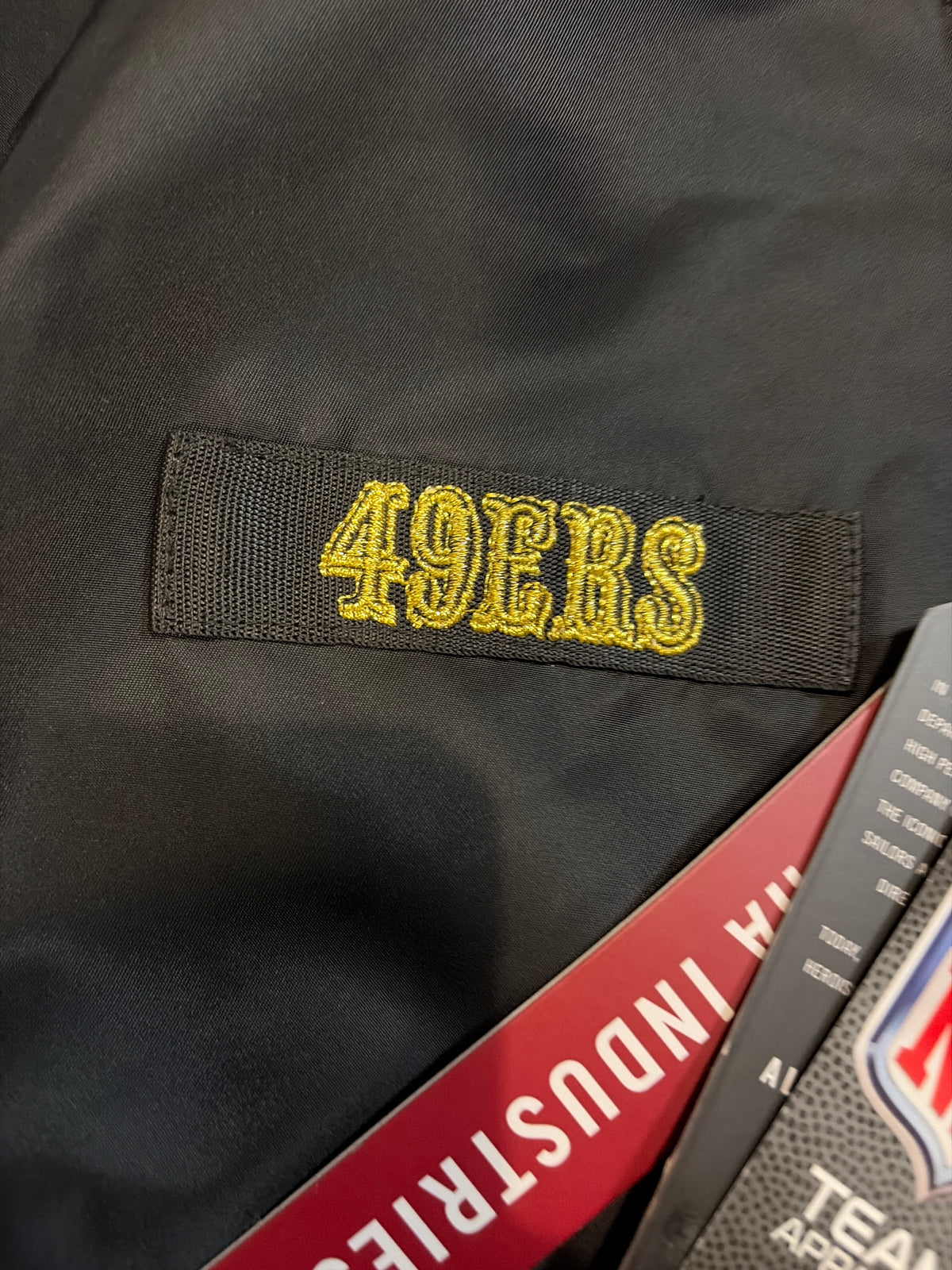 San Francisco 49ers NFL NEW ERA Women Cropper Bomber Jacket