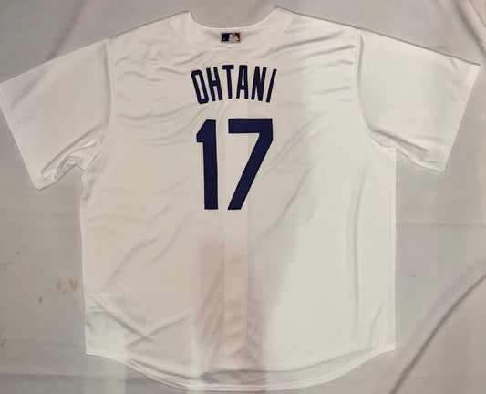 Los Angeles Dodgers Nike MLB #17 Ohtani Genuine Merchandise Authentic Replica White Jersey for Men