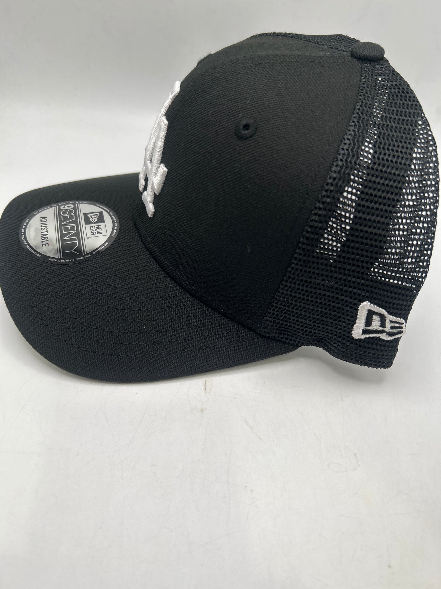 Los Angeles Dodgers MLB New Era Genuine Merchandise 9Seventy Black Adjustable Trucker Hat