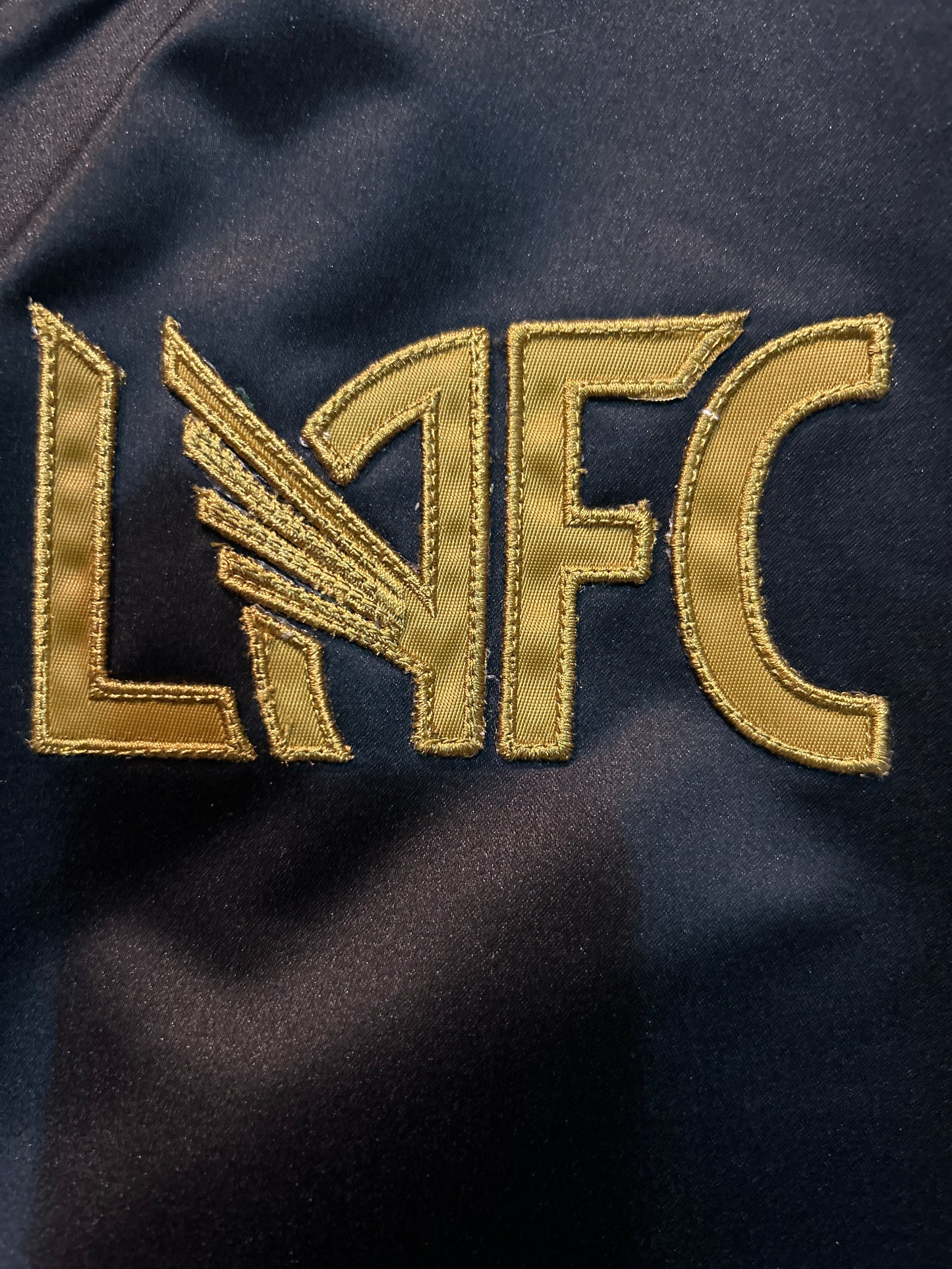 Los Angeles LAFC MLS Mitchell & Ness Lightweight Satin Men Bomber Jacket