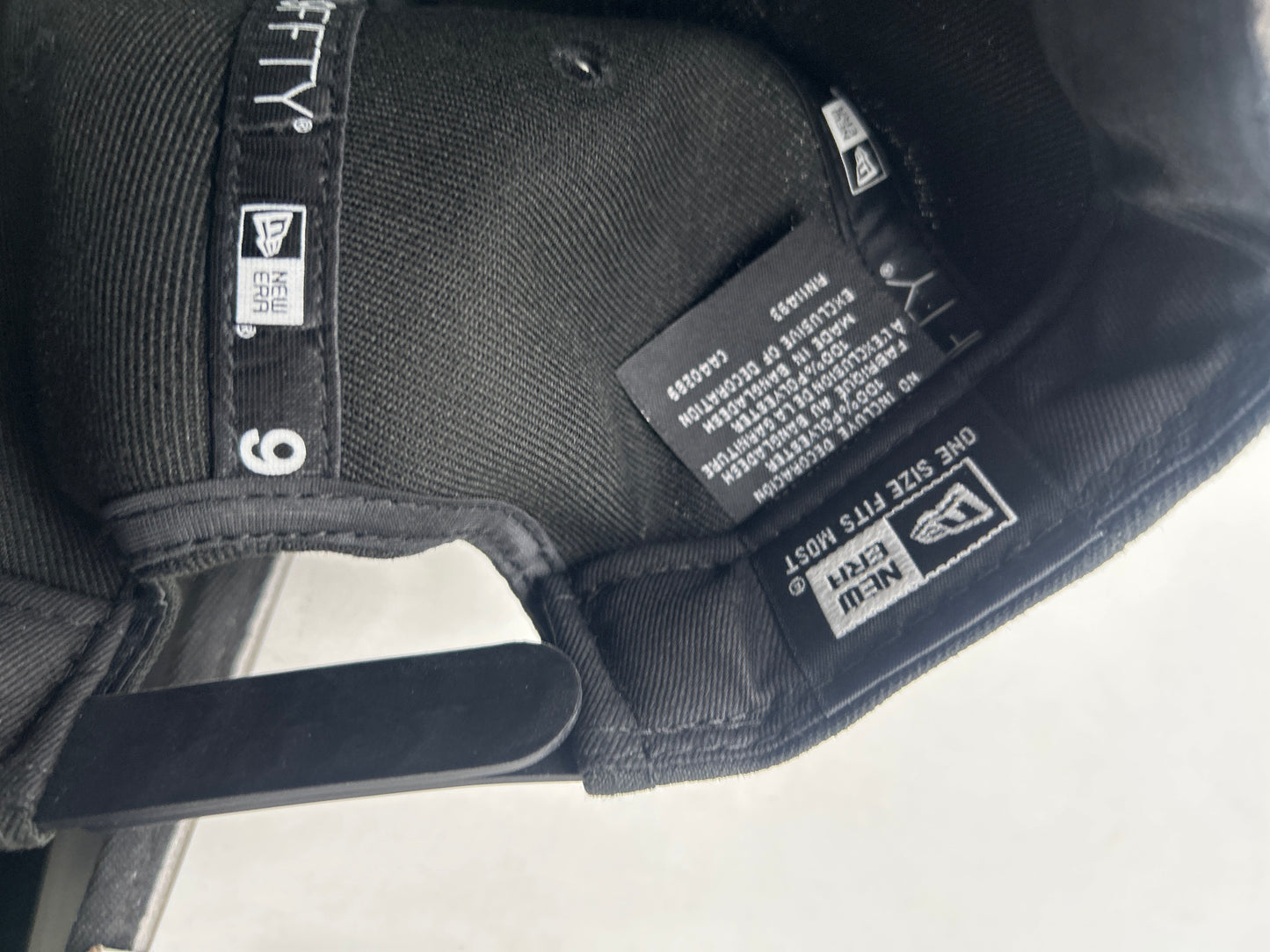 Detroit Lions NFL New Era 9Fifty A-Frame Snapback Black on Black