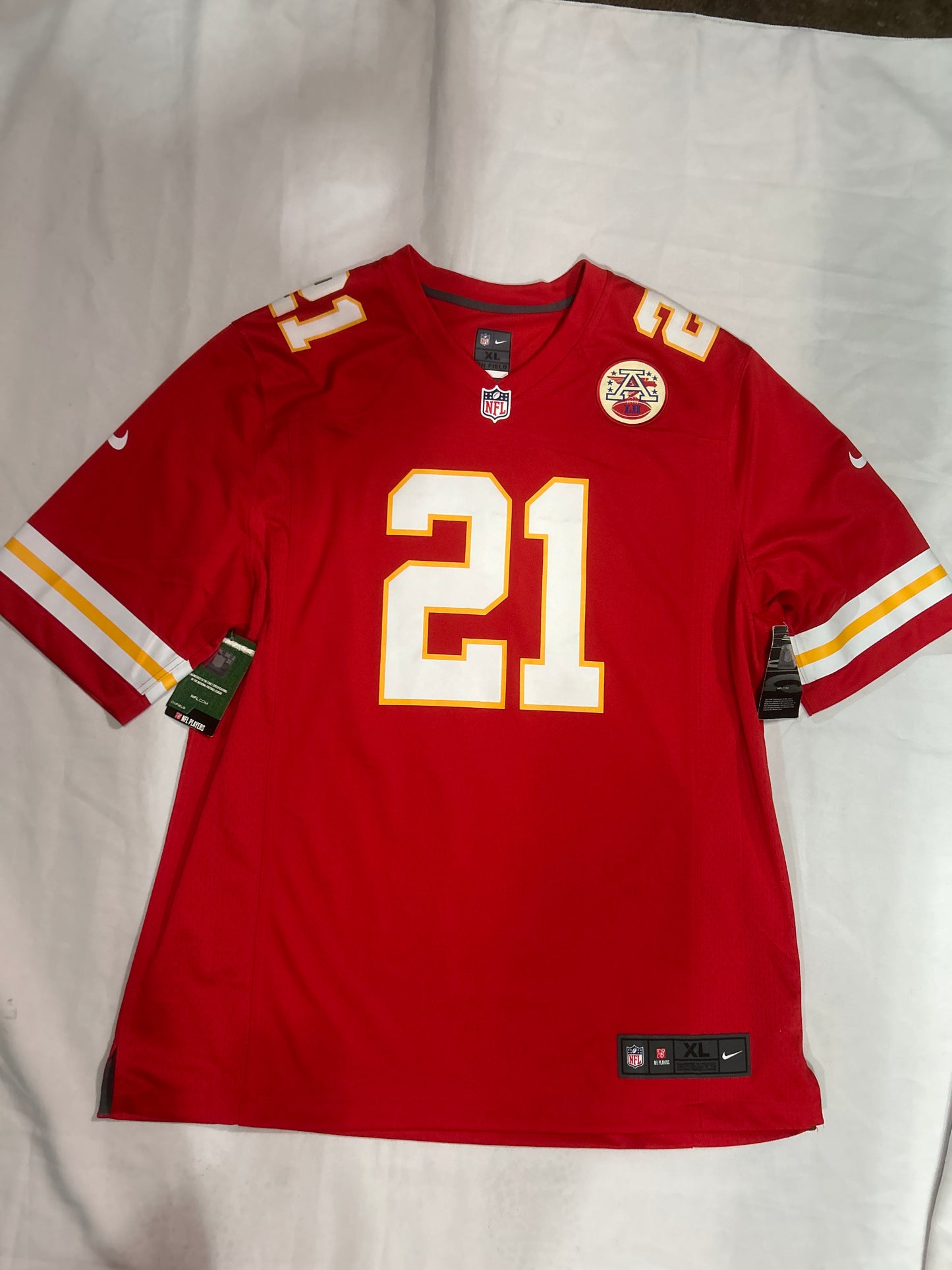 Kansas City Chiefs NFL Nike On Field #21 Edwards Men Jersey