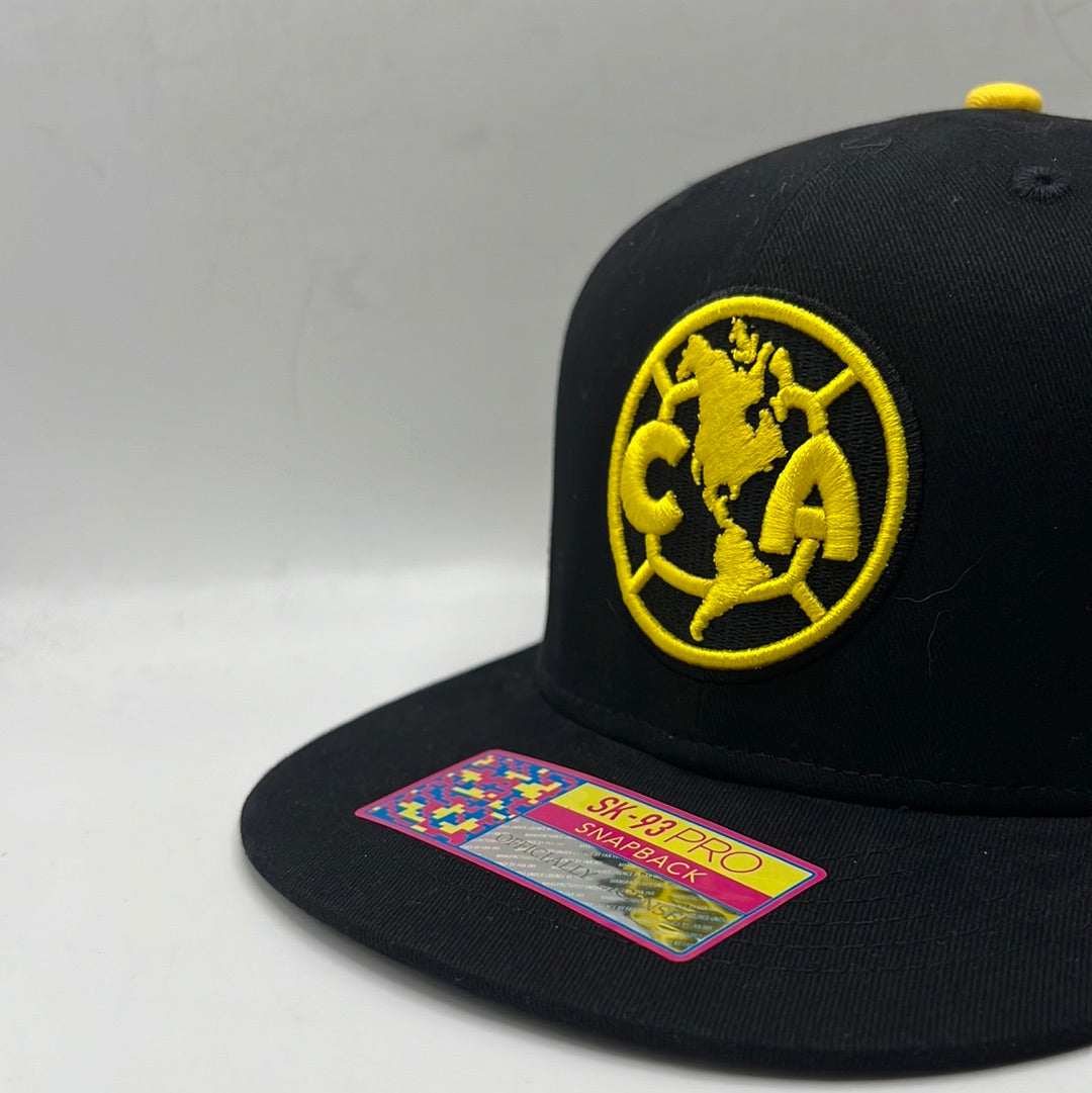 Club America Black Snapback Hat