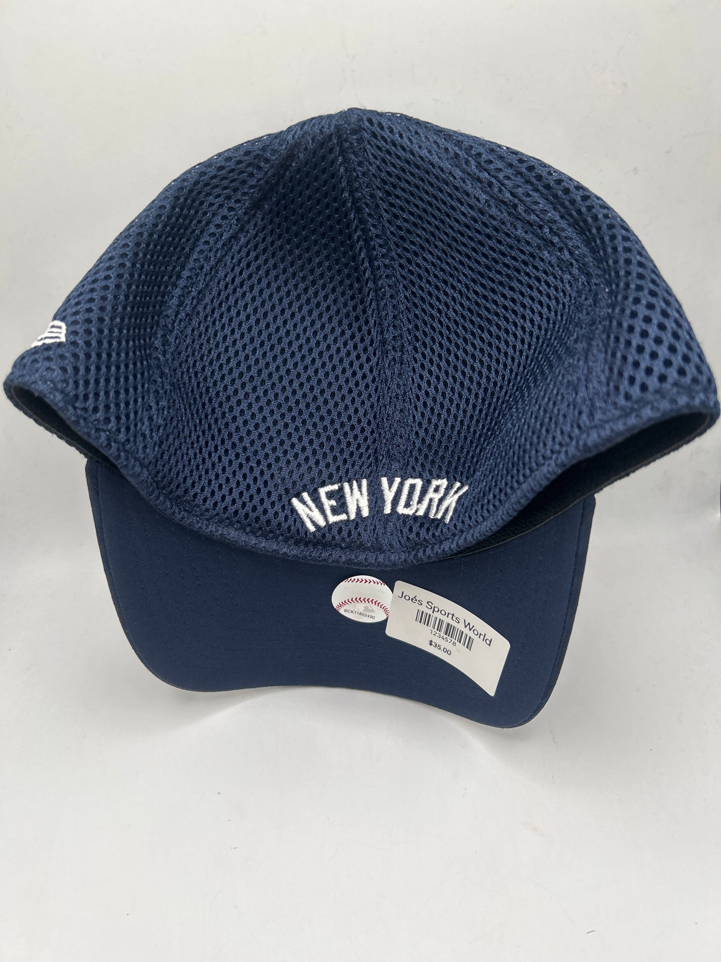 New York Yankees MLB New Era Genuine Merchandise 39Thirty Camo Flax-Fit Trucker Hat