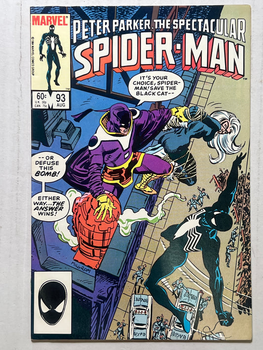 Peter Parker, The Spectacular Spider-Man by Marvel Comics Group #93 Aug 1984 Comic Book