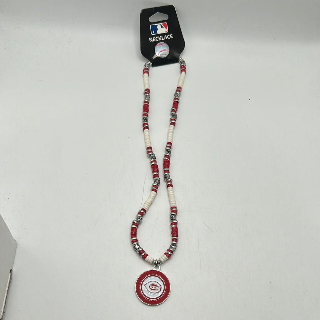 Cincinnati Reds MLB Officially Licensed Shell 18in Necklace