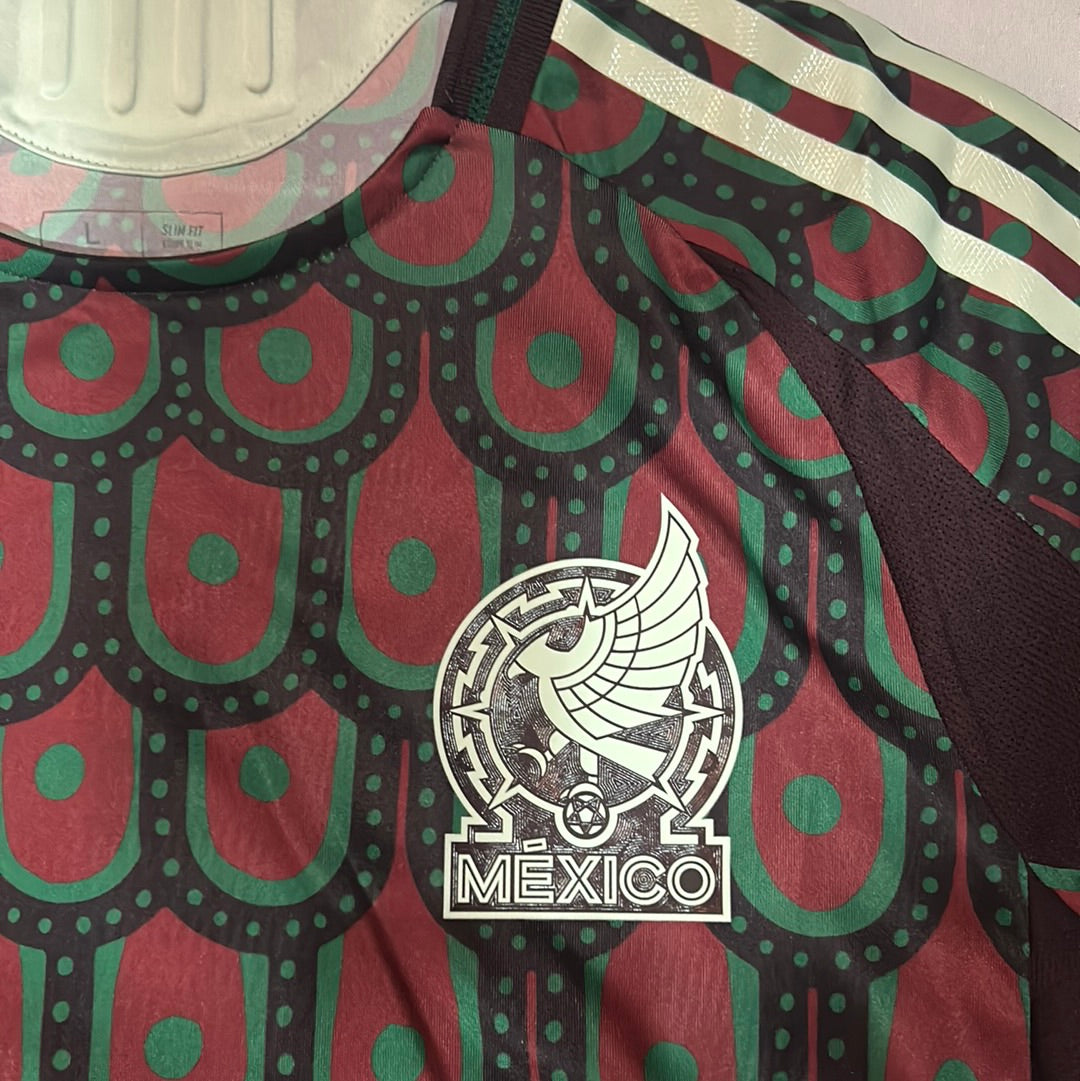 Mexico 2024 Adidas Home Authentic Mens Jersey