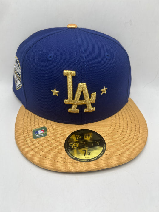 Los Angeles Dodgers MLB 2025 World Series Champions Gold 59Fifty Fitted Hat
