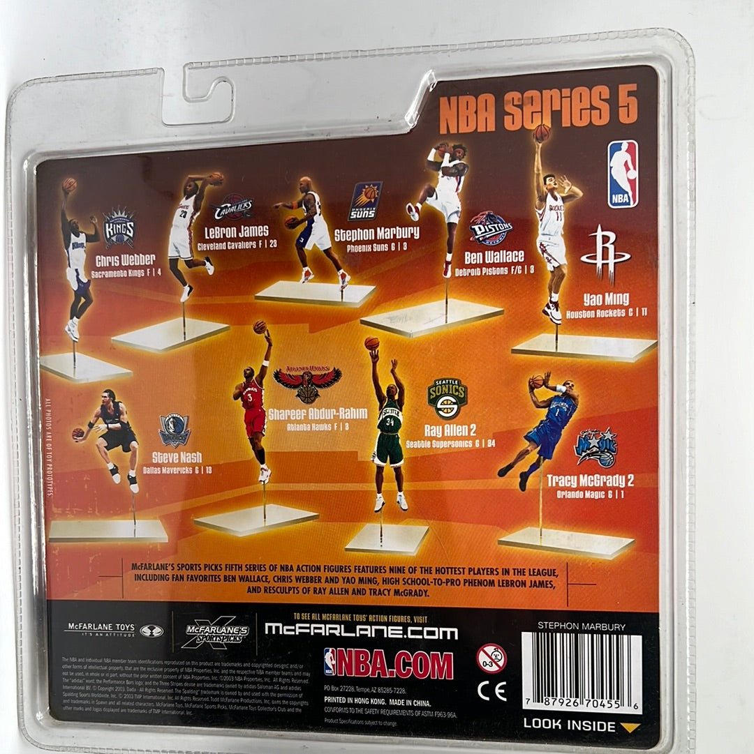 Phoenix Sun NBA McFarlane Series 5 Stephon Marbury Chase Variant Purple Action Figure