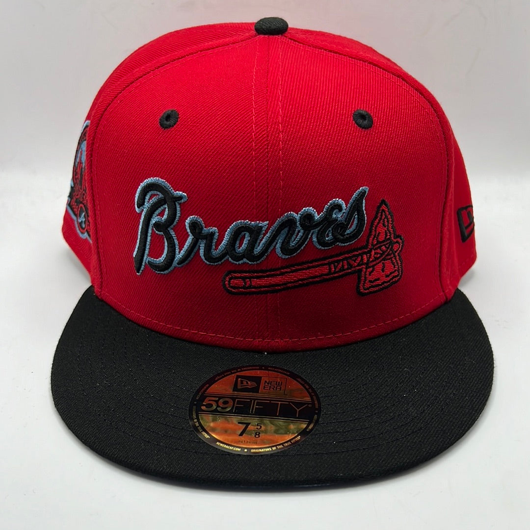 Atlanta Braves MLB New Era 59Fifty Cooperstown Collection “40th Anniversary 1966-2006” Side Patch Fitted Hat