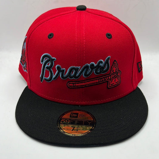 Atlanta Braves MLB New Era 59Fifty Cooperstown Collection “40th Anniversary 1966-2006” Side Patch Fitted Hat