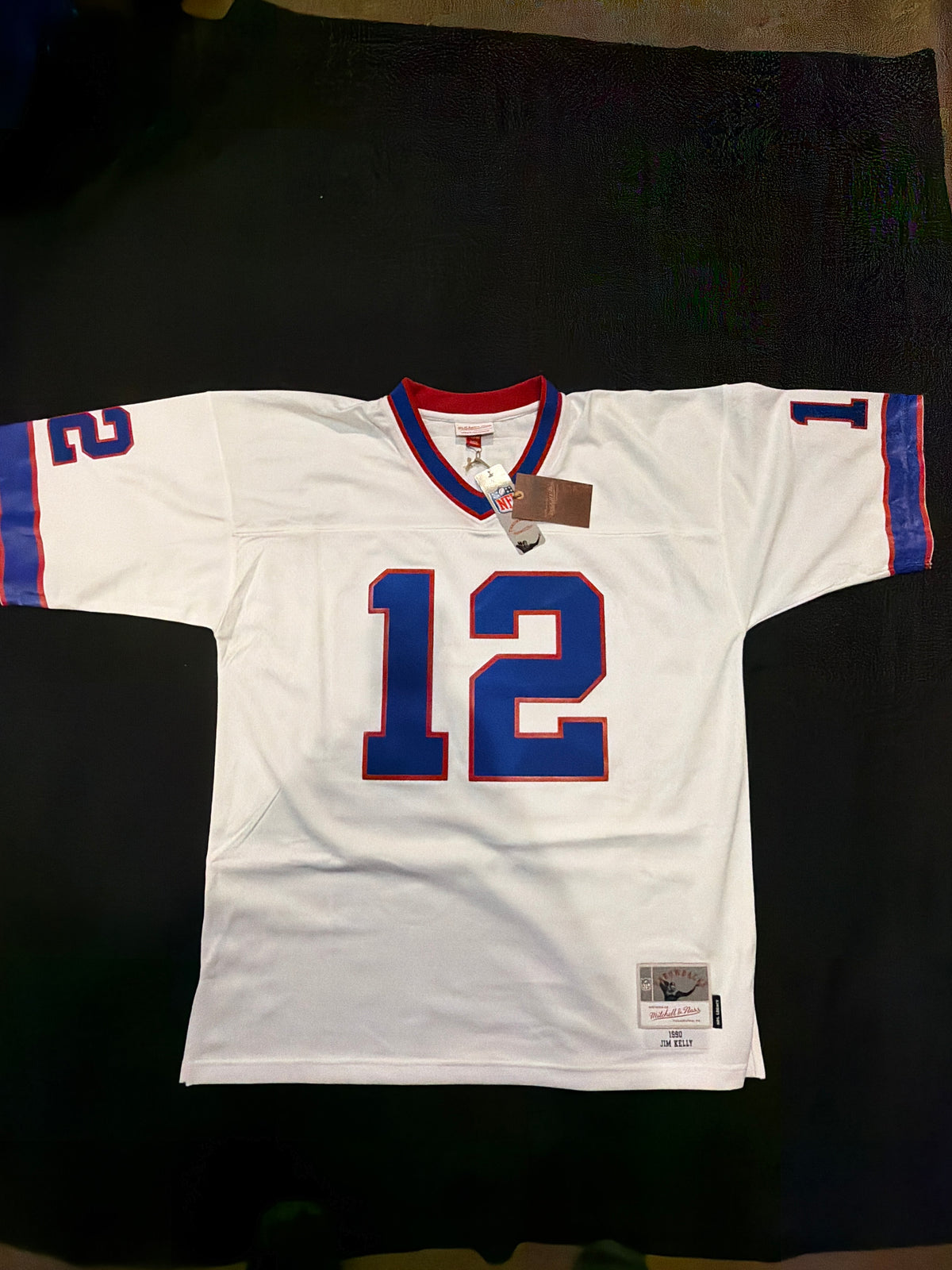 Buffalo Bills NFL Mitchell & Ness Legacy #12 JIM KELLY 1990 THROWBACKS JERSEY