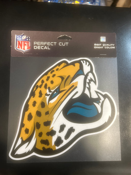 Jacksonville Jaguars NFL Perfect Cut Decal 8x8