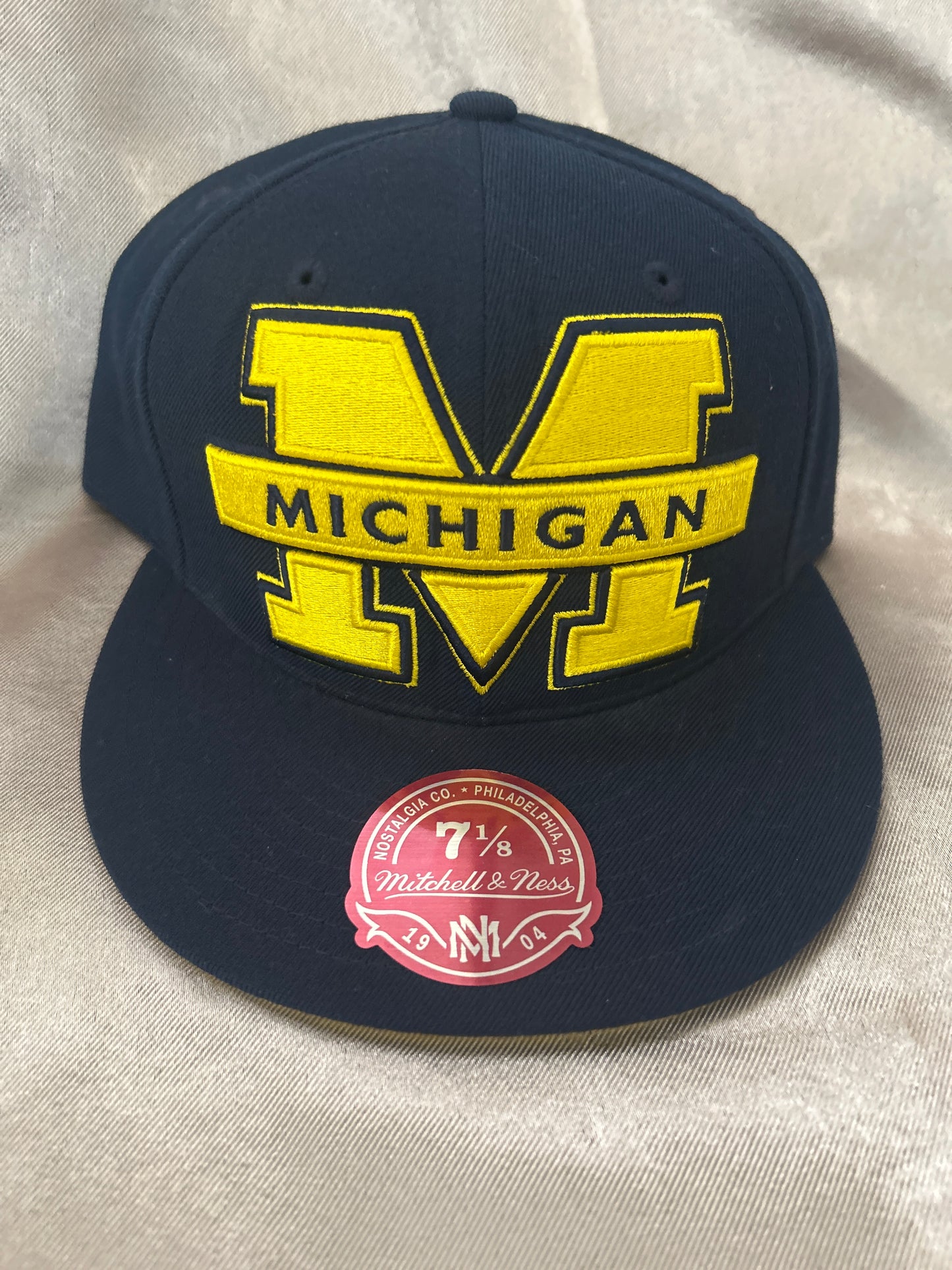 Michigan Wolverines Mitchell & Ness Collegiate Fitted Hat