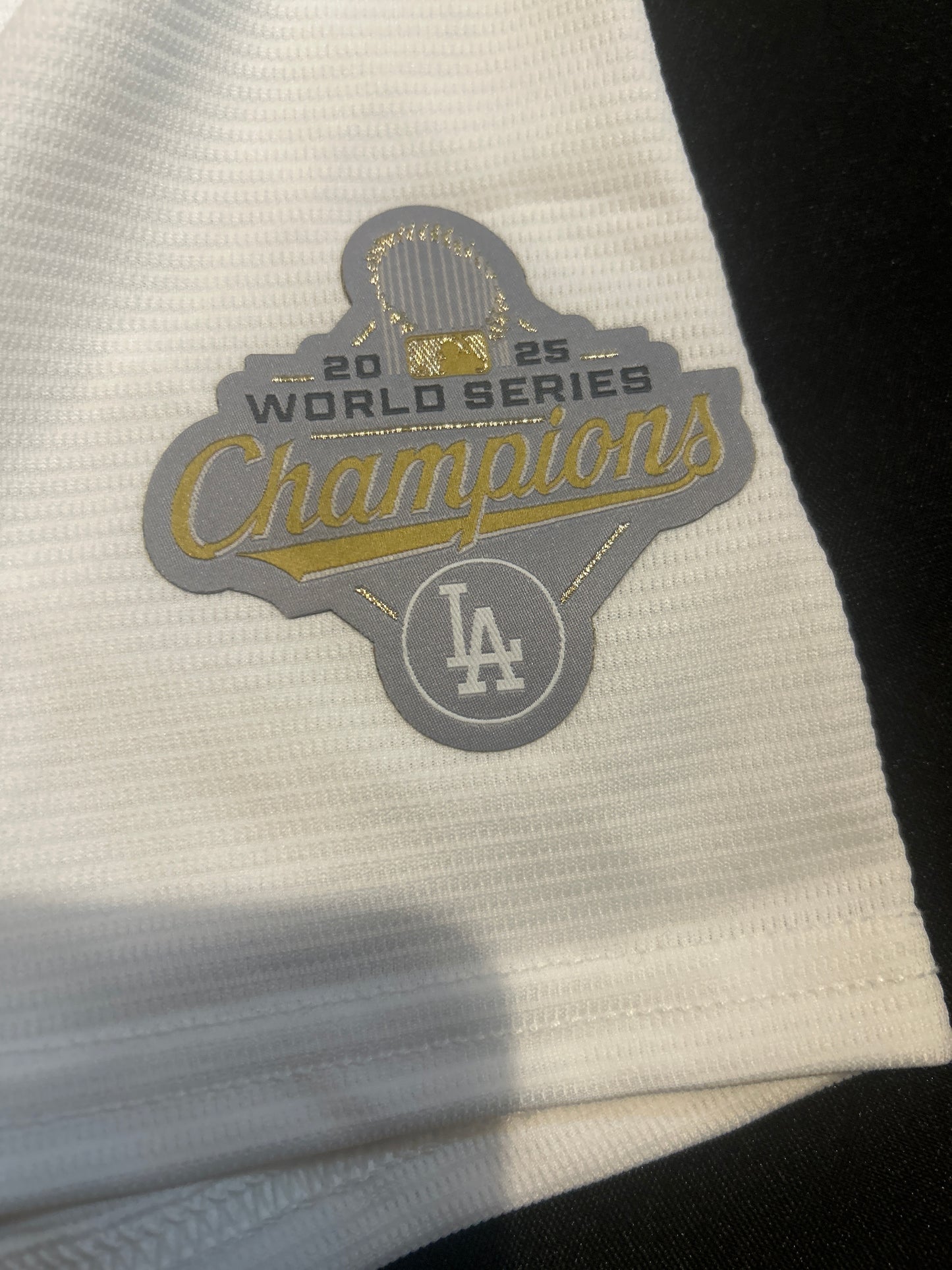Los Angeles Dodgers MLB Genuine Merchandise Nike Gold Elite 2025 World Series Champions #5 Freeman Authentic Replica Men Jersey