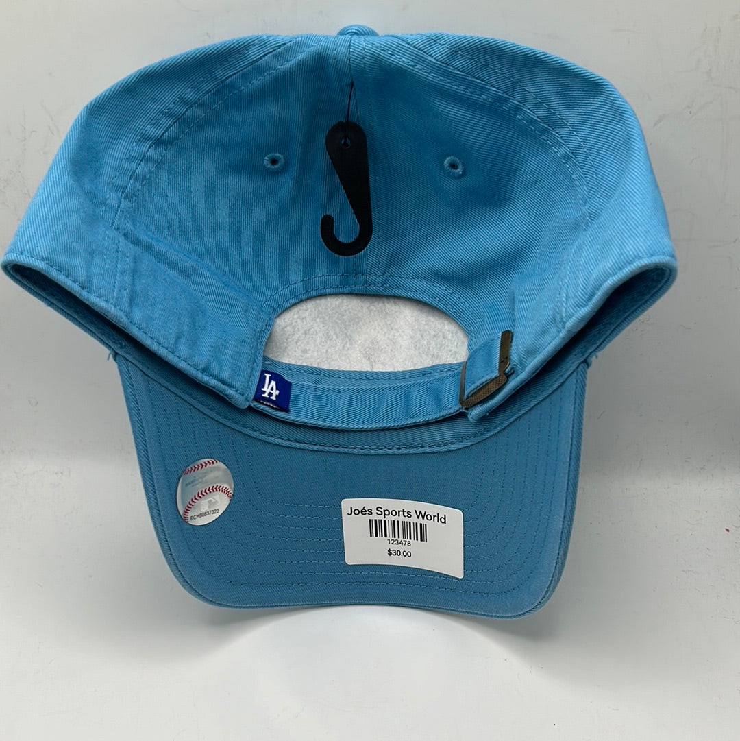 Los Angeles Dodgers MLB 47Clean Up Genuine Merchandise Sky Blue Adjustable Hat