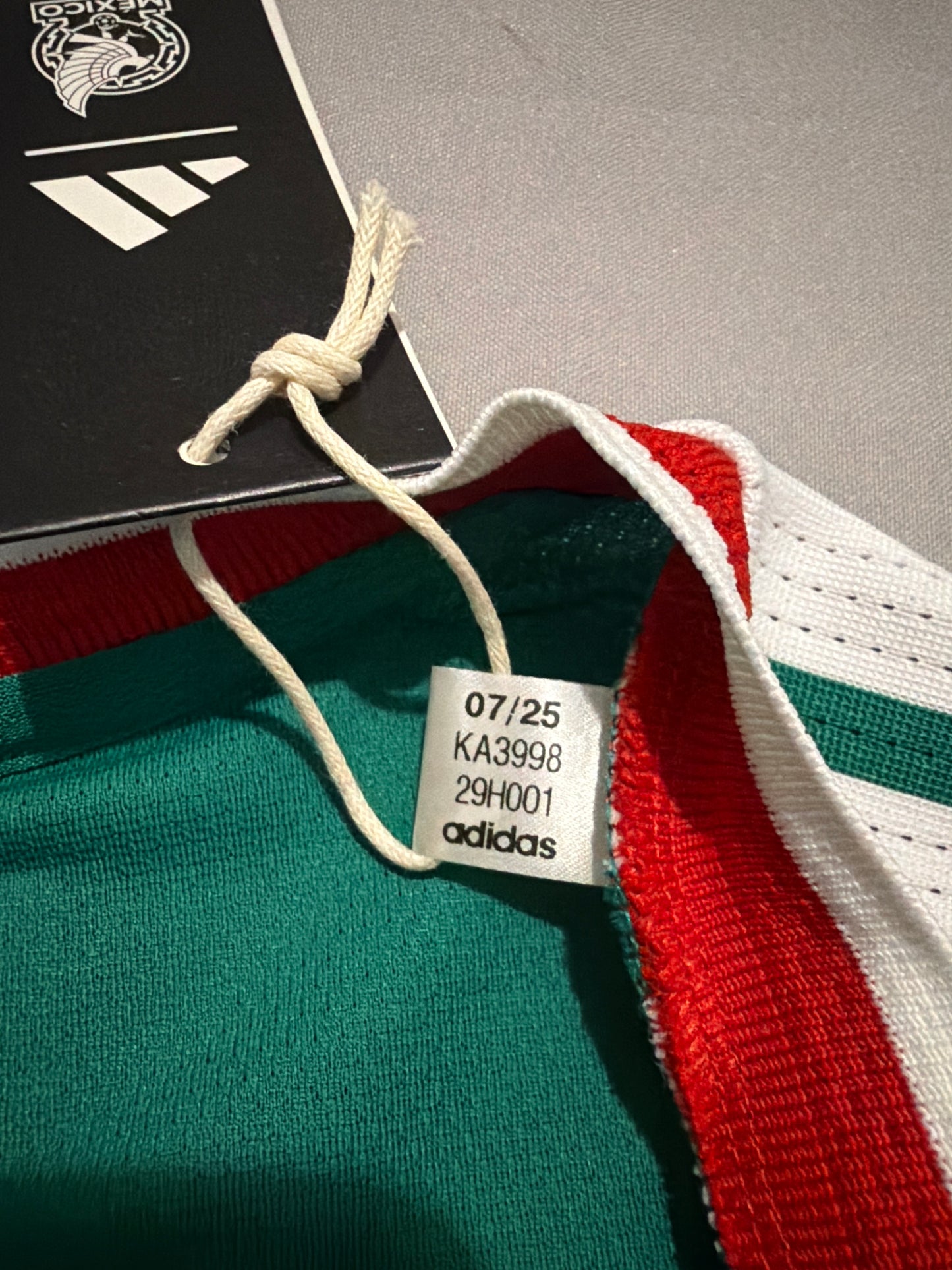 Mexico Adidas Soccer World Cup Authentic Long sleeve Men Jersey