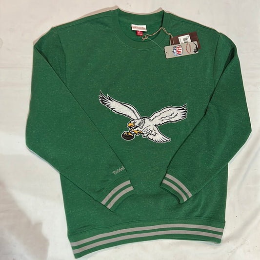 Philadelphia Eagles NFL Mitchell & Ness Snow Washed Fleece Vintage Jacket Men