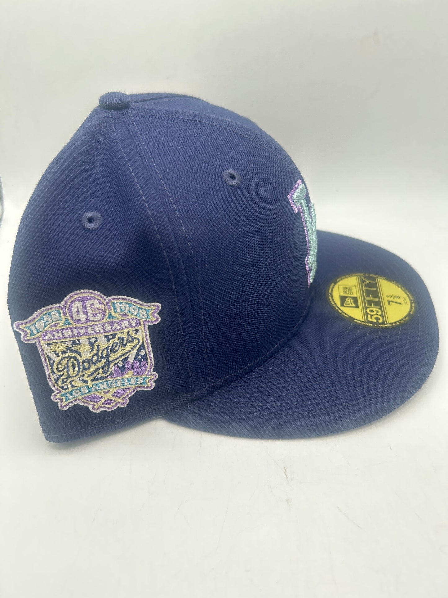 Los Angeles Dodgers MLB 40th Anniversary 1958 -1998 New Era 59Fifty Colorpac Fitted Hat