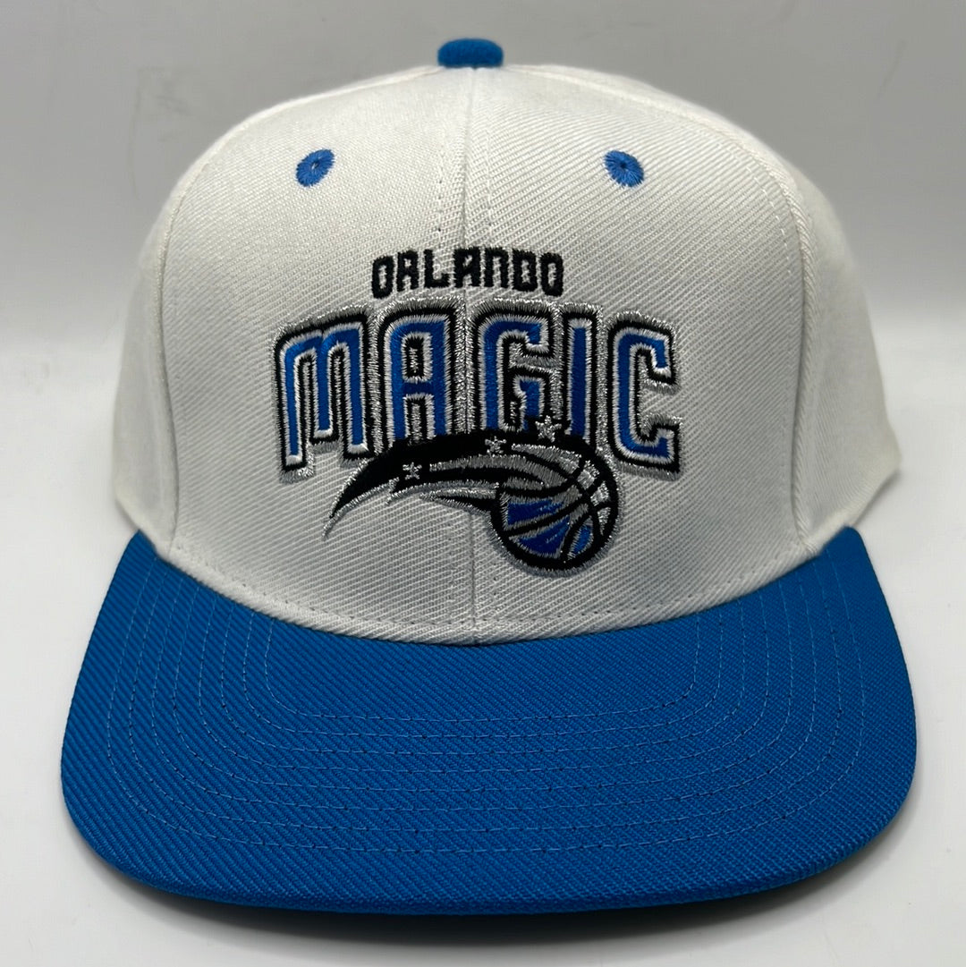 Vintage Orlando Magic NBA Adidas Retro White/ Magic Blue Snapback Hat