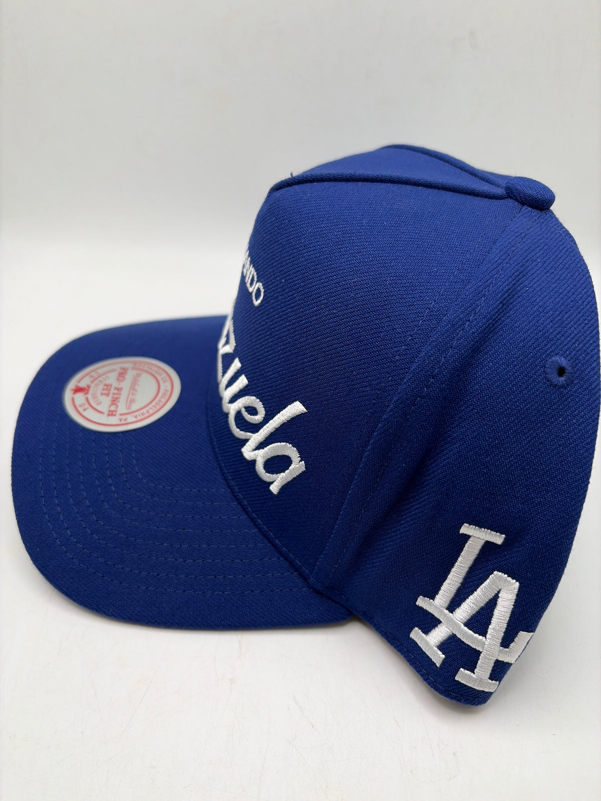 Los Angeles Dodgers MLB Mitchell And Ness #34 Fernando Valenzuela A-Frame Adjustable Hat